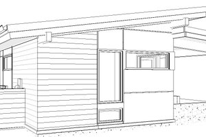 Exterior - Other Elevation 1 for Modern House Plan #895-147 - 1 bed, 1 bath