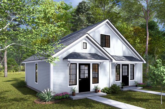Exterior - Other Elevation 2 for Cottage House Plan #513-2272 - 1 bed, 1 bath
