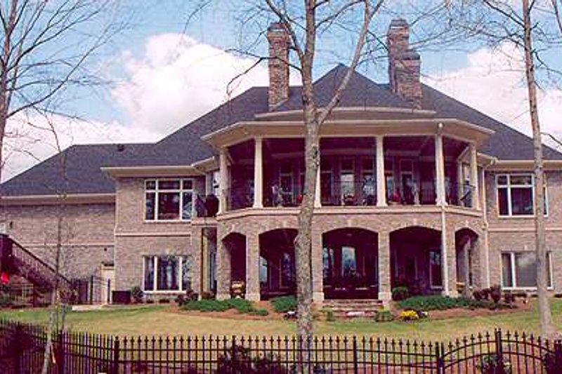 House Blueprint - Exterior - Rear Elevation for European House Plan #119-196 - 4 bed, 4 bath