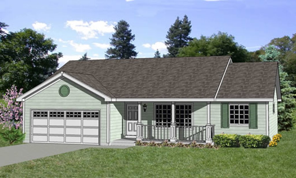 Ranch Style House Plan - 3 Beds 2 Baths 1364 Sq/Ft Plan ...