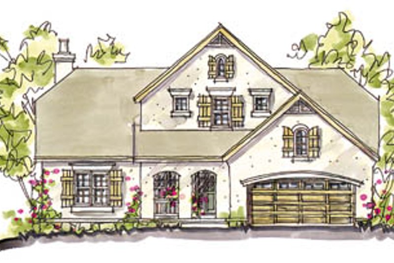Dream House Plan - European Exterior - Front Elevation Plan #20-242