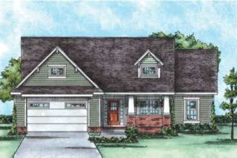 House Plan Design - Bungalow Exterior - Front Elevation Plan #20-1756