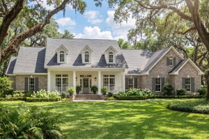 Exterior - Front Elevation 3 for Colonial House Plan #430-35 - 4 bed, 3.5 bath