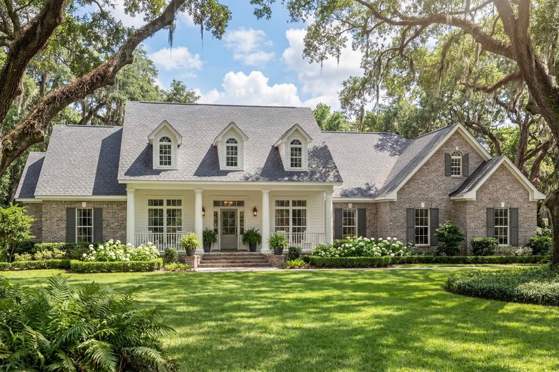 Dream House Plan - Exterior - Front Elevation 3 for Colonial House Plan #430-35 - 4 bed, 3.5 bath