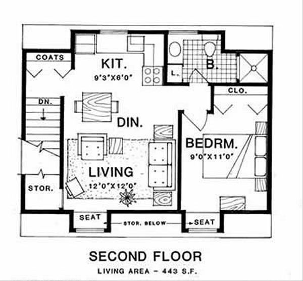 Country Floor Plan - Upper Floor Plan #116-126