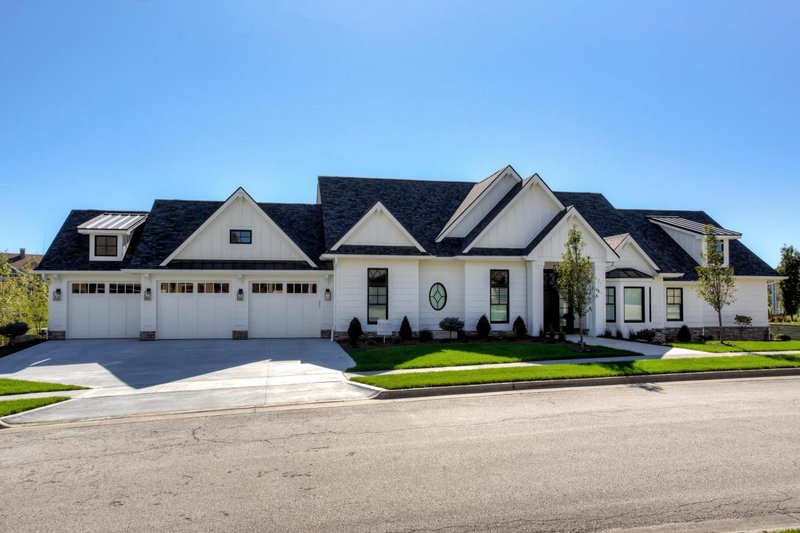Home Plan - Exterior - Front Elevation 3 for Farmhouse House Plan #70-1549 - 4 bed, 3 bath
