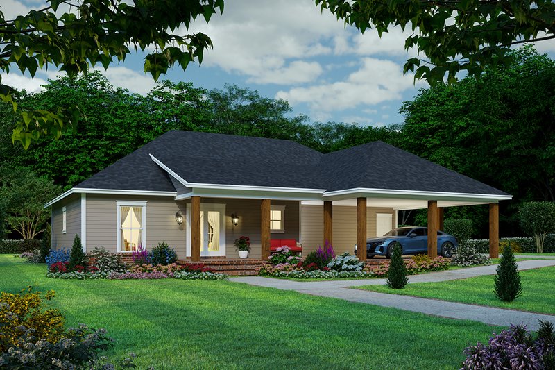 Dream House Plan - Exterior - Rear Elevation for Country House Plan #21-475 - 3 bed, 2 bath