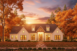 Farmhouse Exterior - Front Elevation Plan #430-408