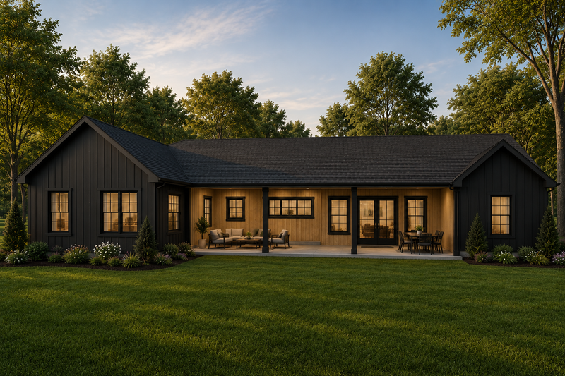 House Plan Design - Exterior - Front Elevation for Farmhouse House Plan #1109-31 - 4 bed, 2 bath