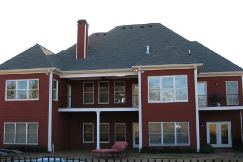 Architectural House Design - Exterior - Rear Elevation for European House Plan #437-41 - 4 bed, 4 bath