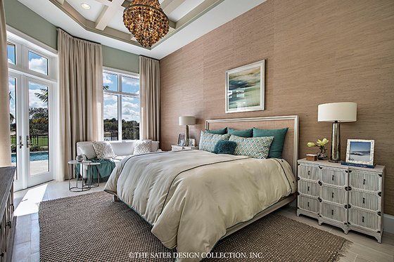 Interior - Master Bedroom for Mediterranean House Plan #930-458 - 4 bed, 4.5 bath