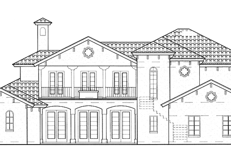 House Design - Mediterranean Exterior - Front Elevation Plan #417-765