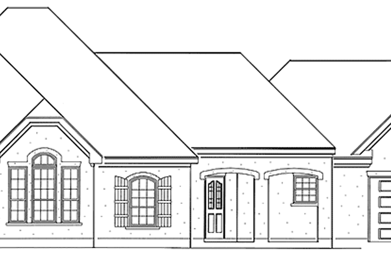 House Plan Design - European Exterior - Front Elevation Plan #410-3583
