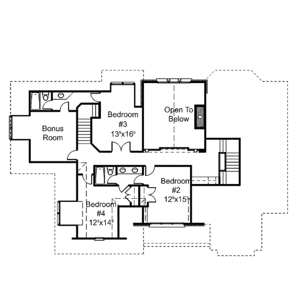 House Plan Design - Country Floor Plan - Upper Floor Plan #429-271