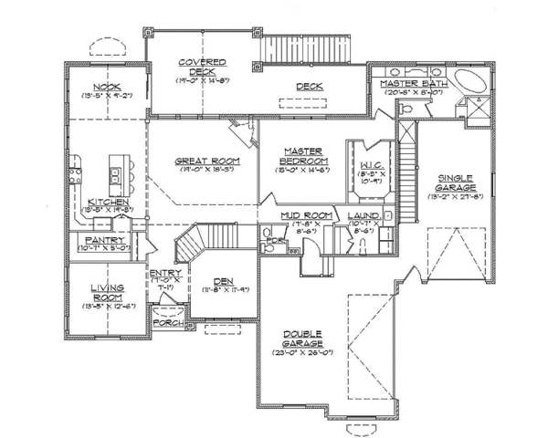 Home Plan - Traditional Floor Plan - Main Floor Plan #945-111