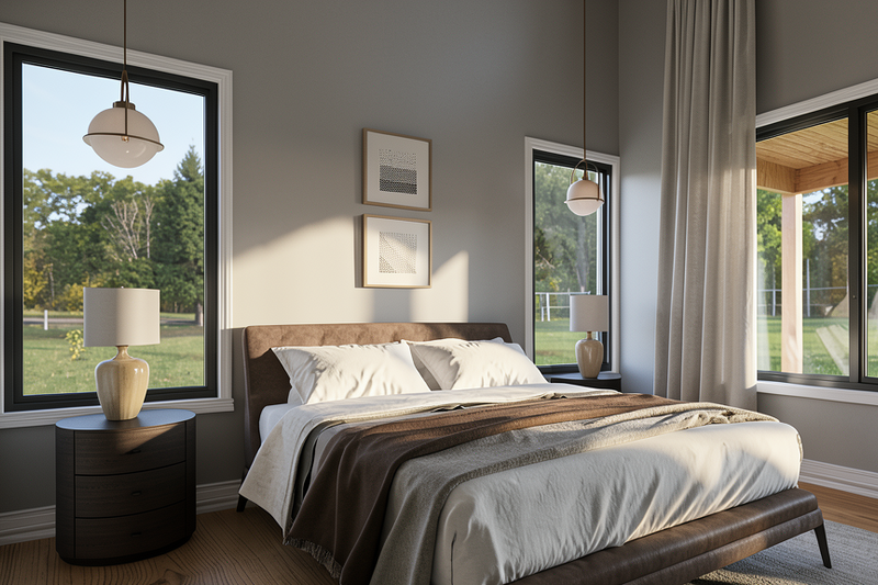 Architectural House Design - Interior - Master Bedroom for Contemporary House Plan #1064-504 - 3 bed, 2 bath