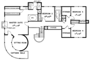 Victorian Style House Plan - 5 Beds 3 Baths 3324 Sq/Ft Plan #60-794 