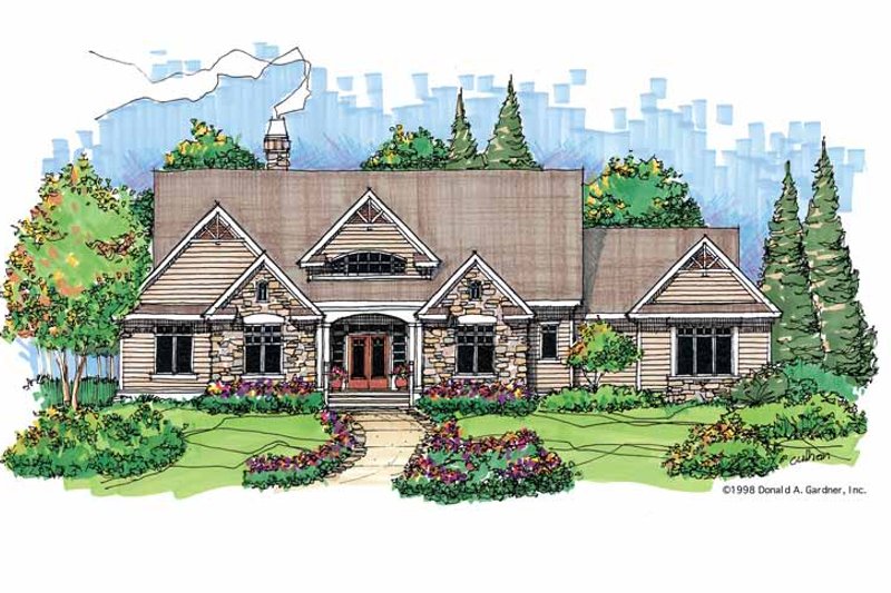 Dream House Plan - Country Exterior - Front Elevation Plan #929-416