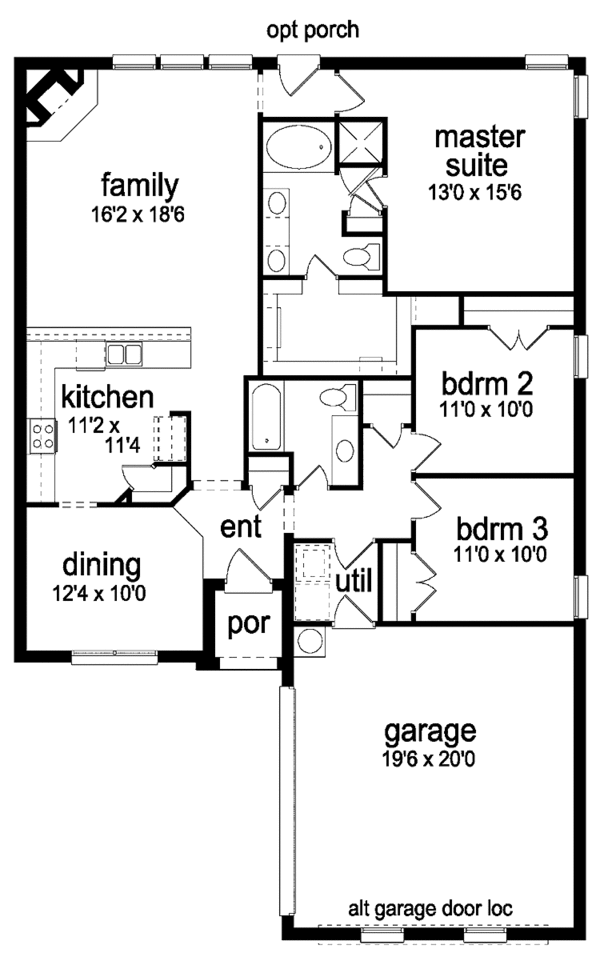 House Plan Design - Traditional Floor Plan - Main Floor Plan #84-683
