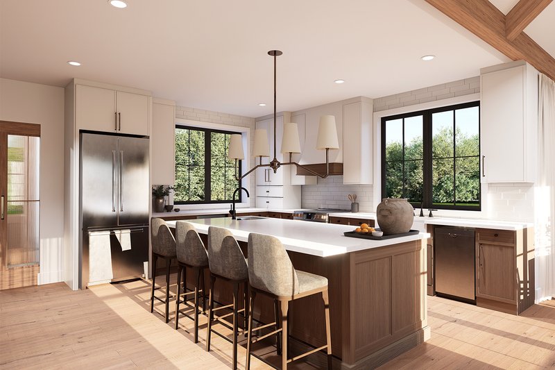 House Blueprint - Interior - Kitchen for Ranch House Plan #23-2891 - 2 bed, 1.5 bath