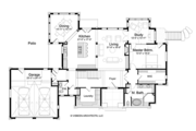 Log Style House Plan - 5 Beds 4.5 Baths 5140 Sq/Ft Plan #928-263 