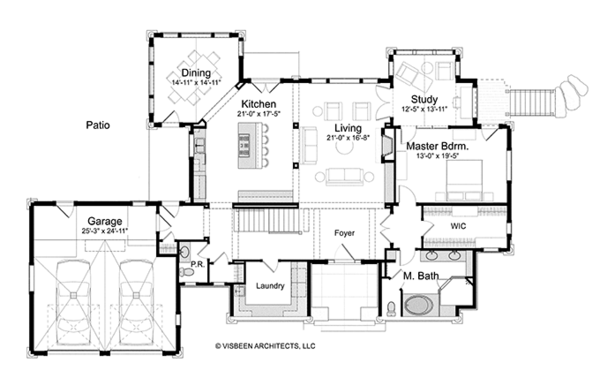 Log Floor Plan - Main Floor Plan #928-263