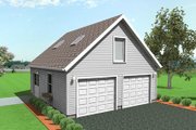 Traditional Style House Plan - 0 Beds 0 Baths 950 Sq/Ft Plan #75-195 