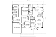 Mediterranean Style House Plan - 6 Beds 3 Baths 2511 Sq/Ft Plan #1-592 