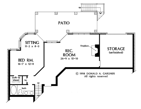 Architectural House Design - Craftsman Floor Plan - Lower Floor Plan #929-407