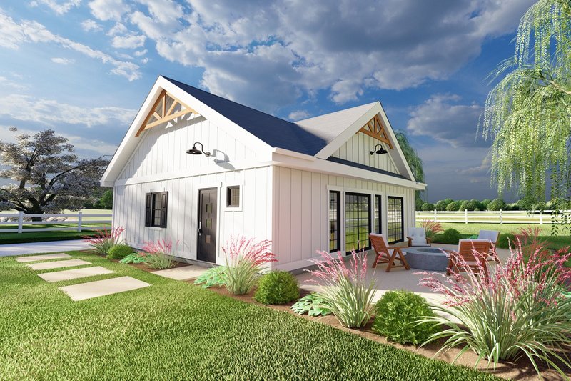 Home Plan - Farmhouse Exterior - Front Elevation Plan #126-176