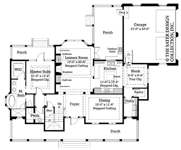 Dream House Plan - Country Floor Plan - Main Floor Plan #930-223