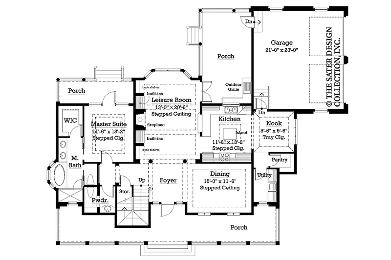 Home Plan - Floor Plan - Main Floor for Country House Plan #930-223 - 3 bed, 2.5 bath
