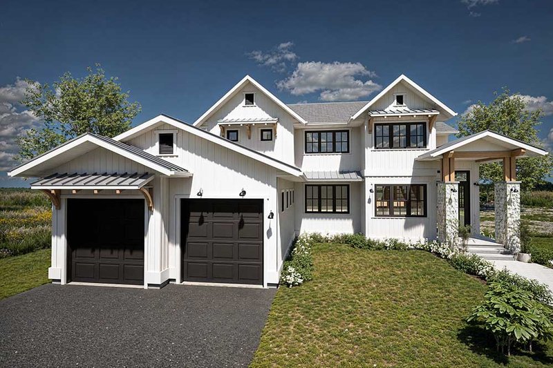 Home Plan - Exterior - Front Elevation 3 for Farmhouse House Plan #1101-37 - 3 bed, 3.5 bath