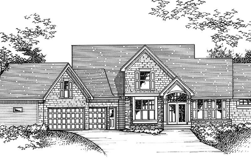 Home Plan - Exterior - Front Elevation 3 for Traditional House Plan #51-831 - 3 bed, 2.5 bath