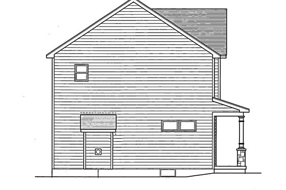 Exterior - Other Elevation for Colonial House Plan #1010-14 - 3 bed, 2.5 bath
