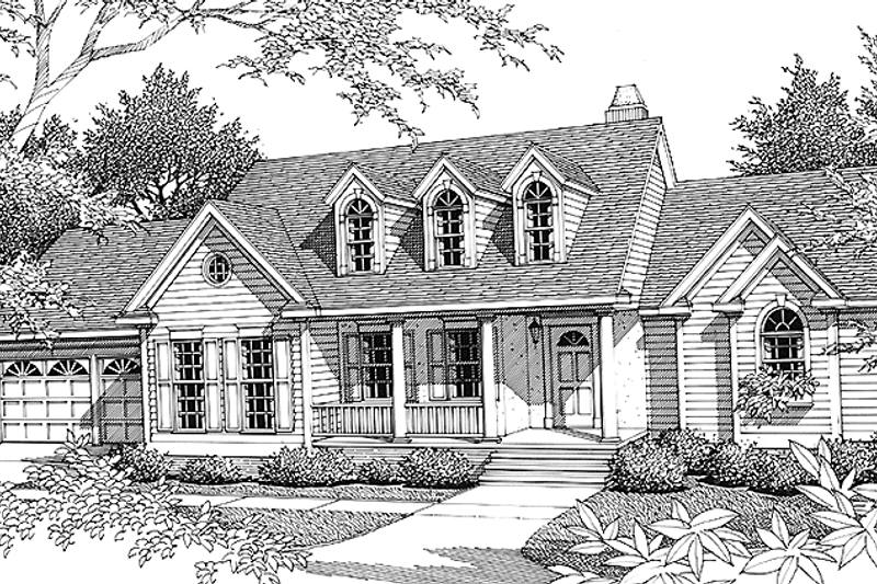 House Design - Country Exterior - Front Elevation Plan #406-9632