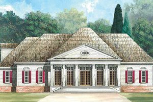Classical Exterior - Front Elevation Plan #119-245