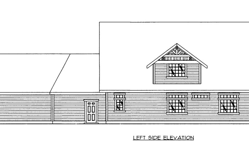 Dream House Plan - Exterior - Other Elevation 2 for Bungalow House Plan #117-581 - 4 bed, 4.5 bath
