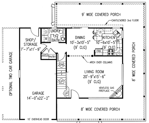 Architectural House Design - Victorian Floor Plan - Main Floor Plan #11-237