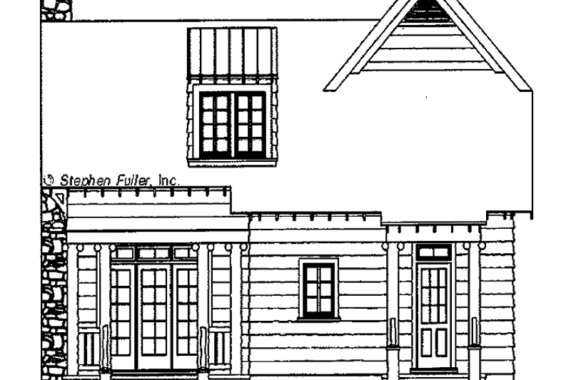 Dream House Plan - Exterior - Rear Elevation for Country House Plan #429-314 - 3 bed, 2 bath
