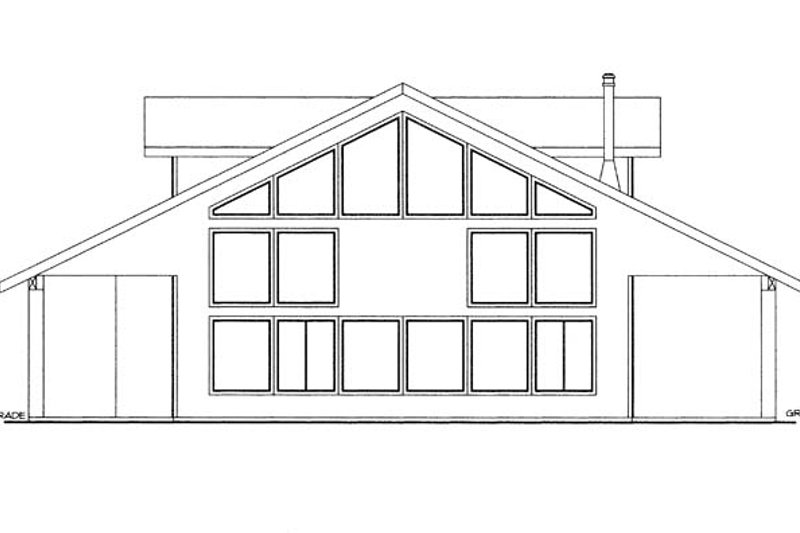 Home Plan - Exterior - Other Elevation for Contemporary House Plan #117-860 - 3 bed, 2 bath