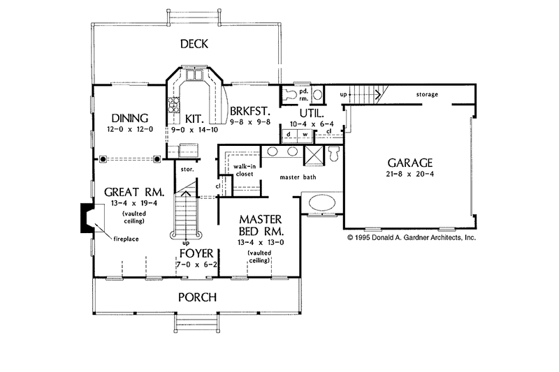 Home Plan - Floor Plan - Main Floor for Country House Plan #929-231 - 3 bed, 2.5 bath