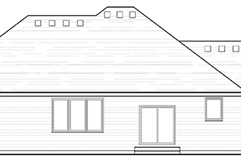Dream House Plan - Exterior - Rear Elevation for European House Plan #51-970 - 1 bed, 1.5 bath