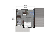 Farmhouse Style House Plan - 3 Beds 1 Baths 1708 Sq/Ft Plan #25-4960 Floor 