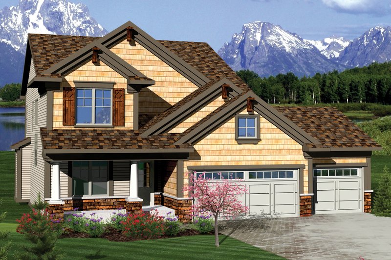 Home Plan - Craftsman Exterior - Front Elevation Plan #70-1049