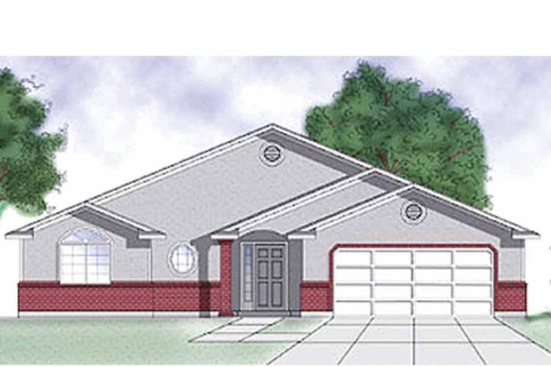 Home Plan - Exterior - Front Elevation 3 for Traditional House Plan #945-3 - 3 bed, 2 bath