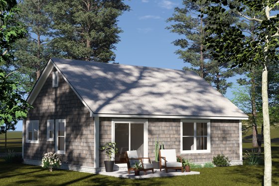 Exterior - Other Elevation 1 for Cottage House Plan #513-2337 - 2 bed, 2 bath