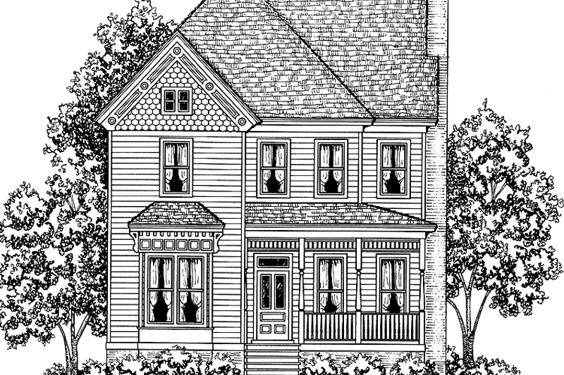 Dream House Plan - Victorian Exterior - Front Elevation Plan #1047-34