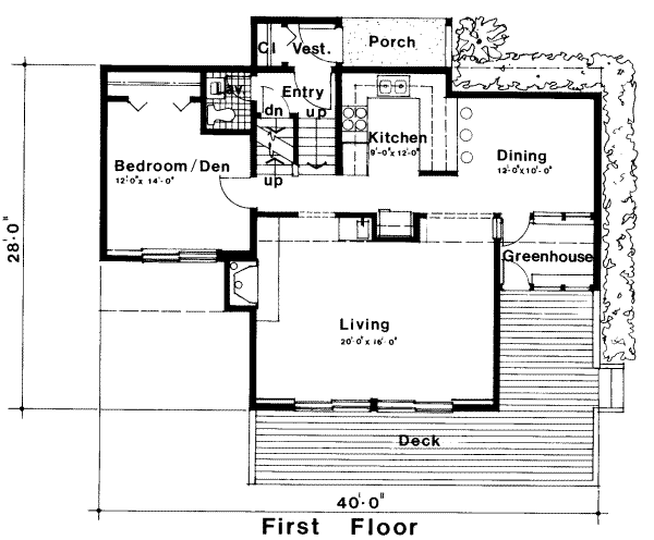 Contemporary Floor Plan - Main Floor Plan #312-521