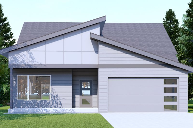 Dream House Plan - Contemporary Exterior - Front Elevation Plan #53-773